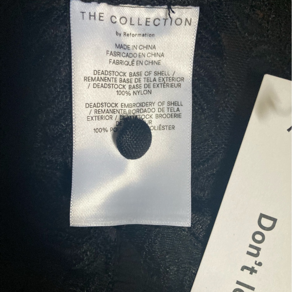 Reformation The Collection Carlisle Black Lace Blouse Romantic Feminine Top NWT - Picture 12 of 15